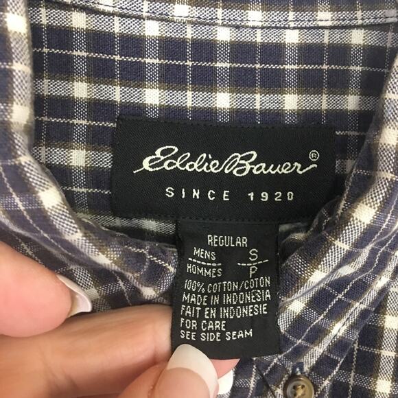 Eddie Bauer Since‎ 1920 Men’s Long Sleeve Button Up Shirt Size Small - Picture 5 of 6